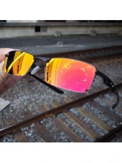 Óculos de Sol Lupinha Lupa Vilão Fio Nylon Preta e Vermelha