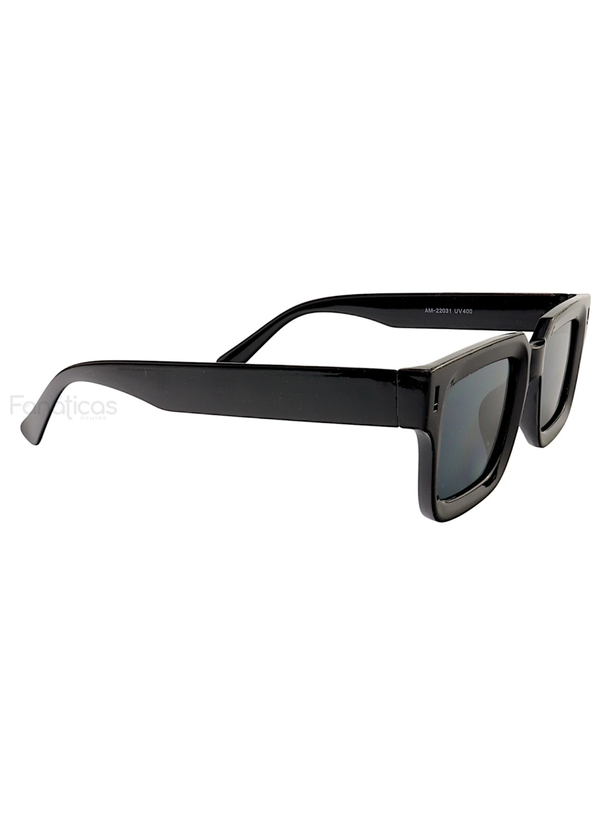 Óculos de Sol Mark Quadrado Preto Brilho