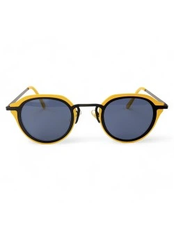 Óculos De Sol Oval Bulier Amarelo