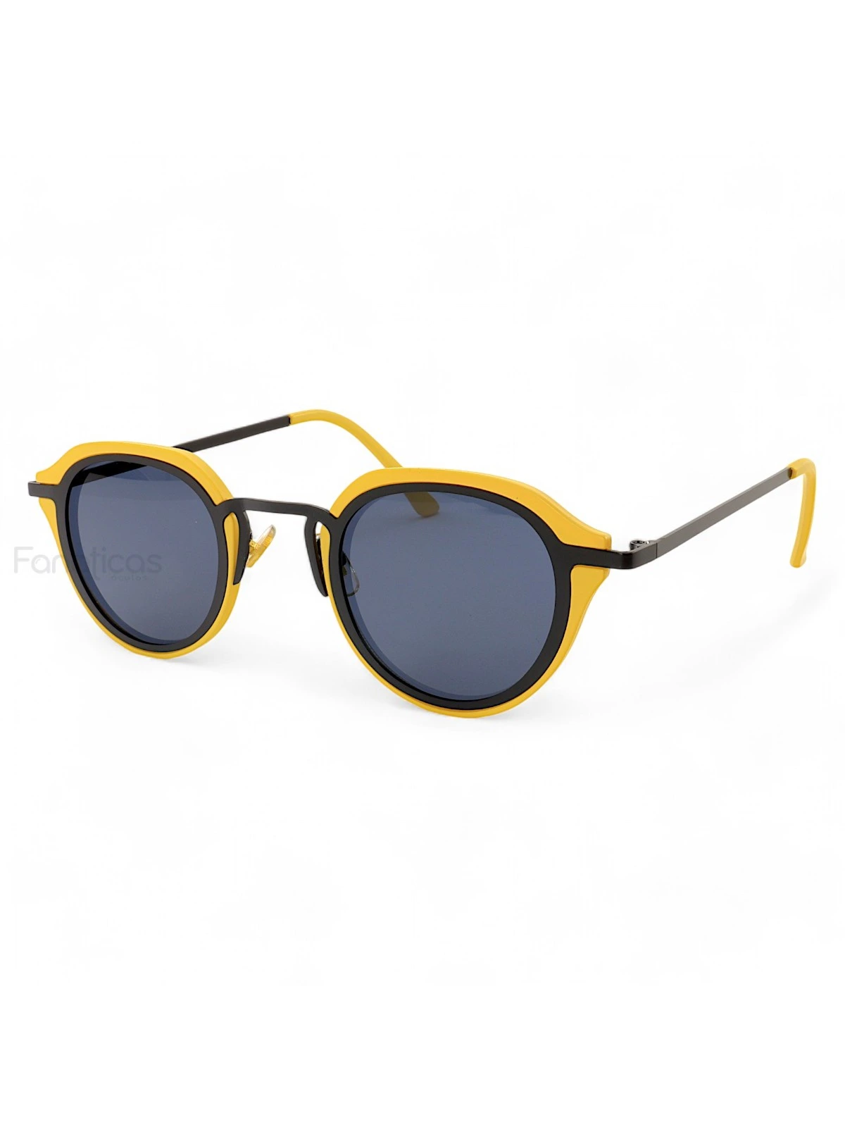 Óculos De Sol Oval Bulier Amarelo