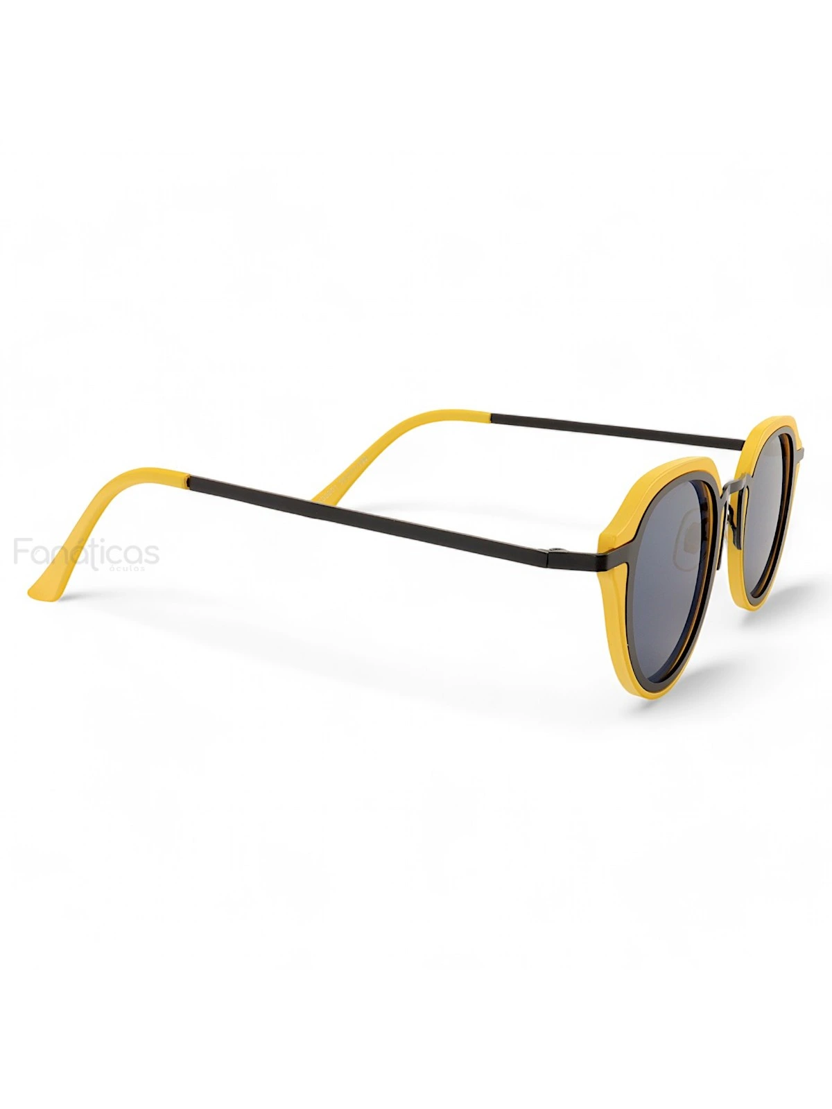 Óculos De Sol Oval Bulier Amarelo