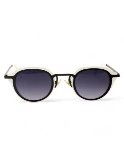 Óculos De Sol Oval Bulier Branco