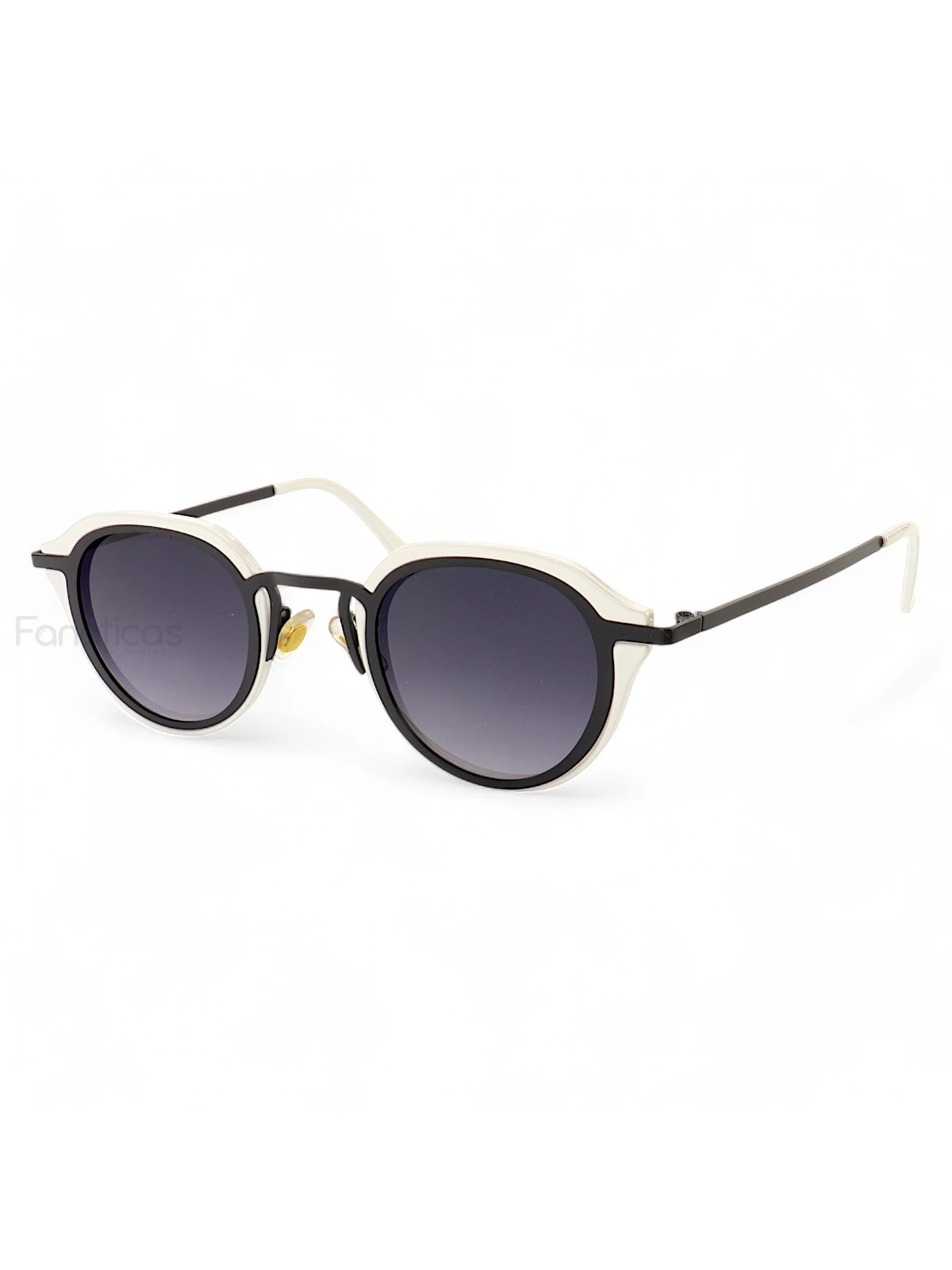 Óculos De Sol Oval Bulier Branco