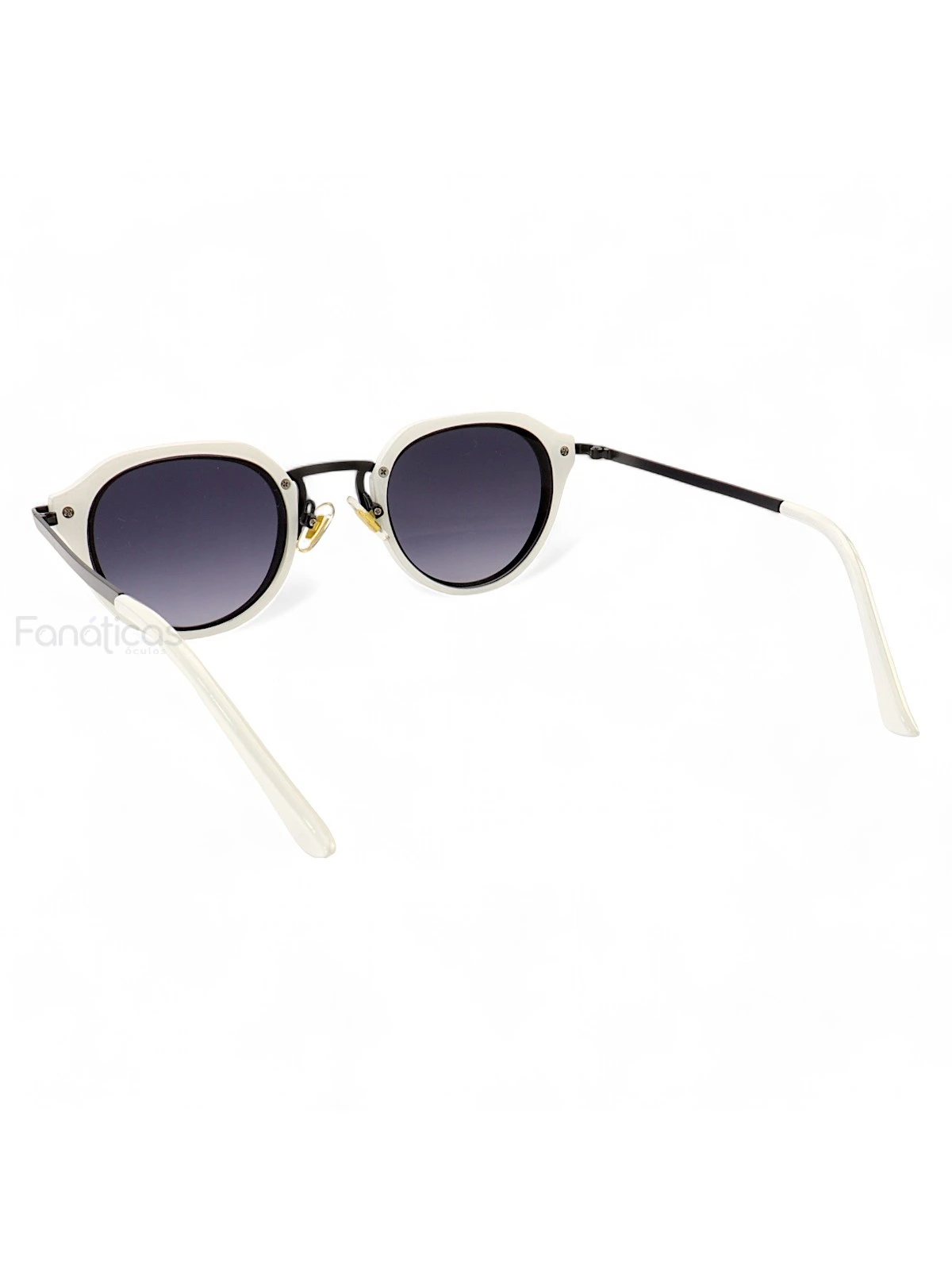 Óculos De Sol Oval Bulier Branco