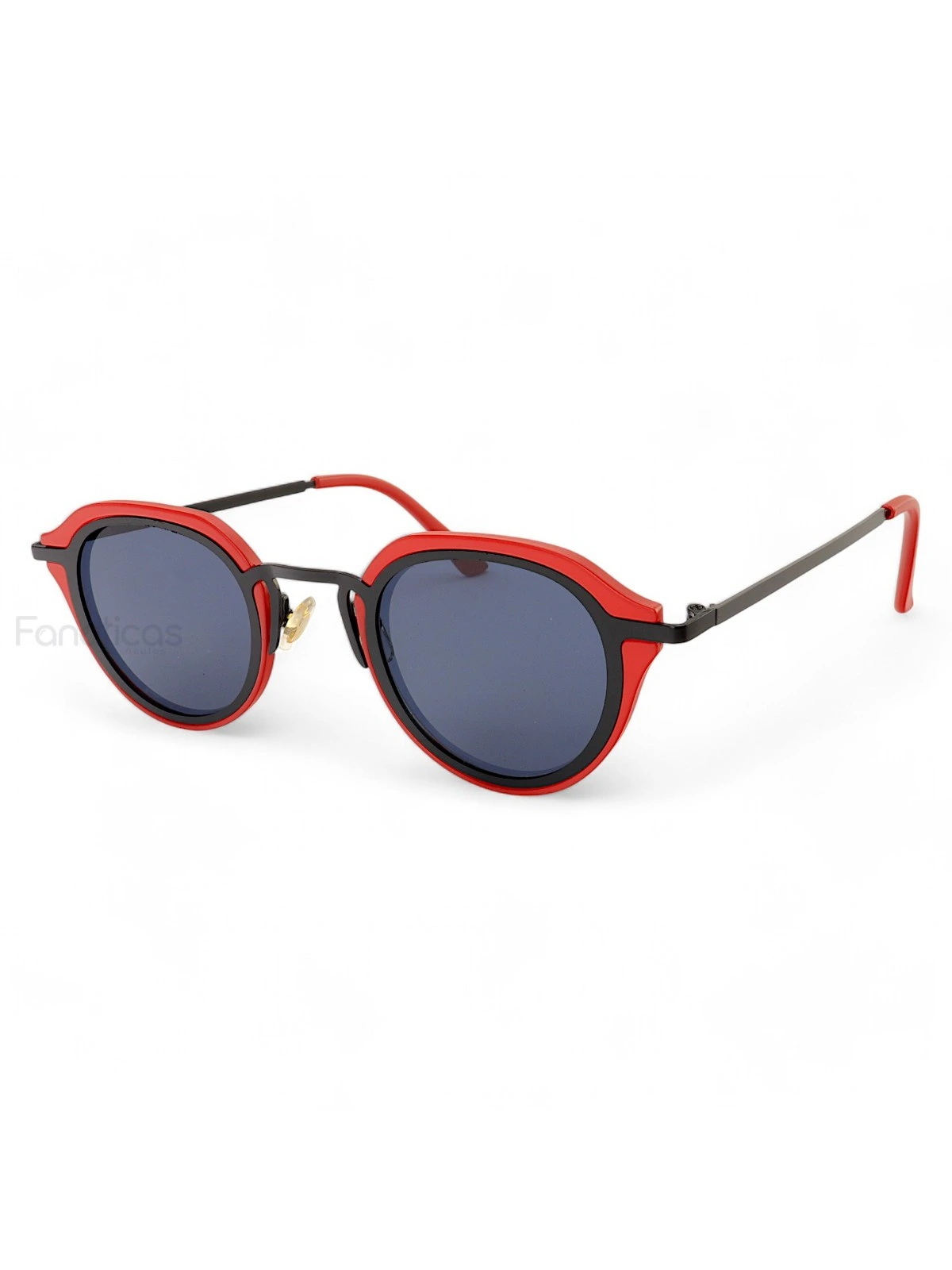 Óculos De Sol Oval Bulier Vermelho