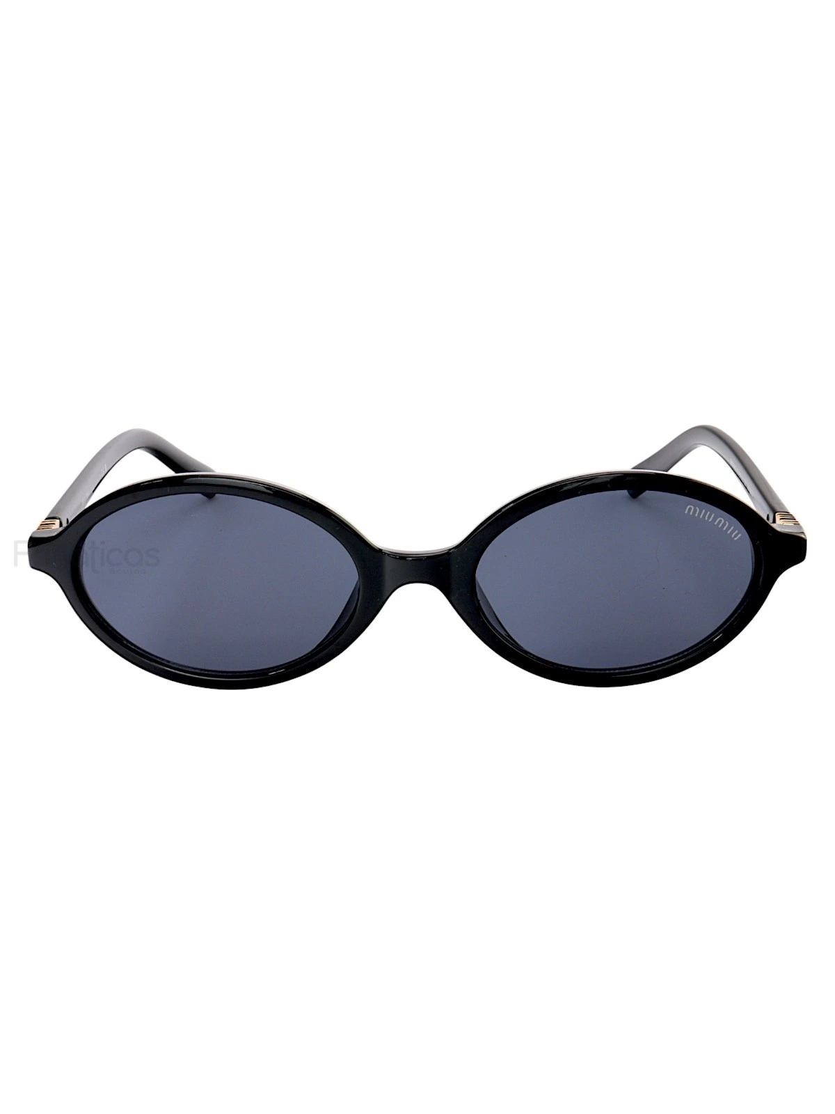 Óculos De Sol Oval MM Preto 