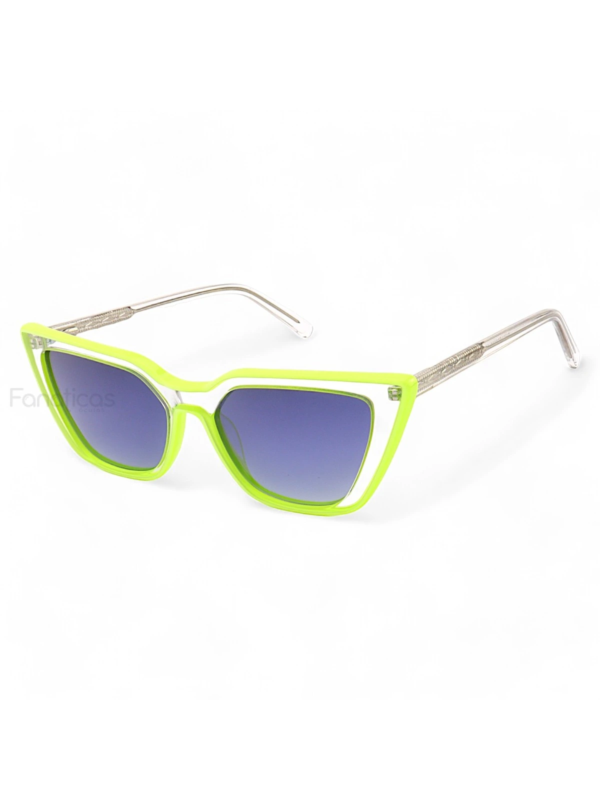 Óculos de Sol Penelope Transparente e Verde