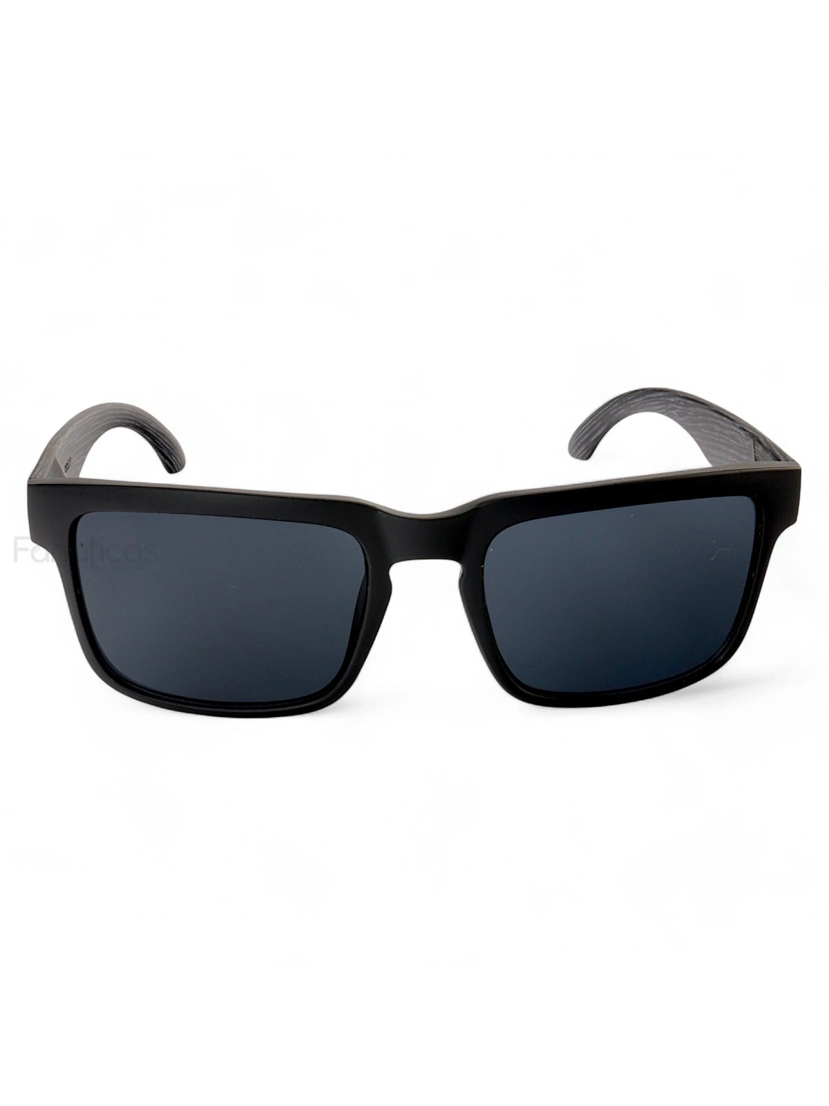Óculos De Sol Quadrado Wood Preto Amadeirado
