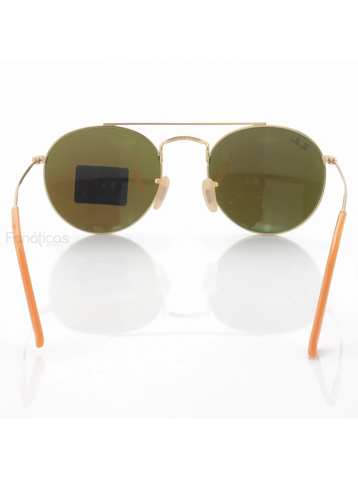 Óculos de Sol RB3646 Redondo Dourado e Lente Azul
