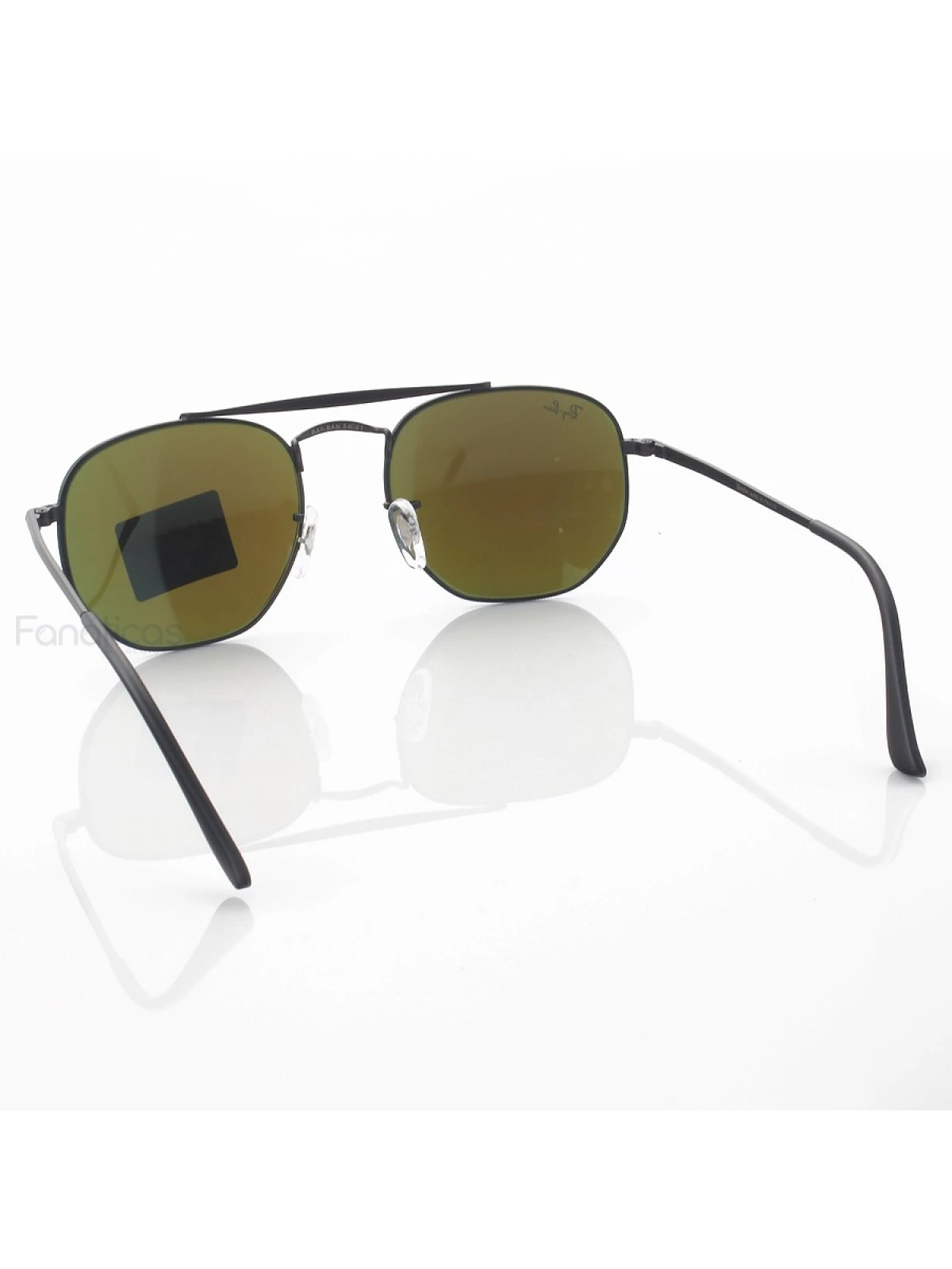 Óculos de Sol RB3648 Hexagonal Marshal Preto e Azul