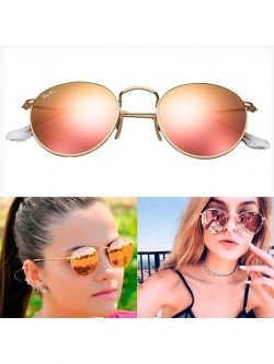 Óculos de Sol Round Rose Espelhado RB 3447