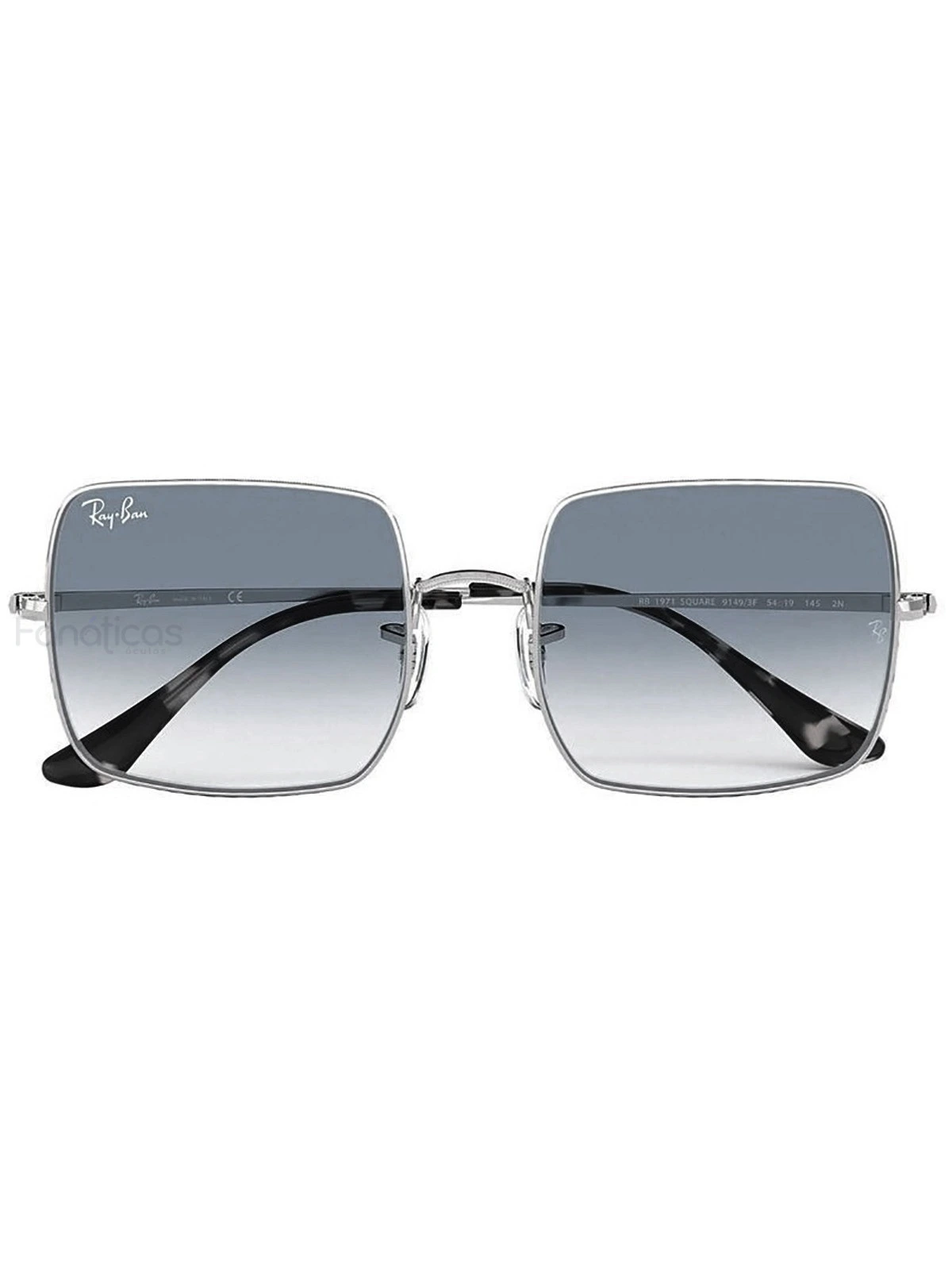 Óculos de Sol Square RB1971 Prata e Azul Fumê