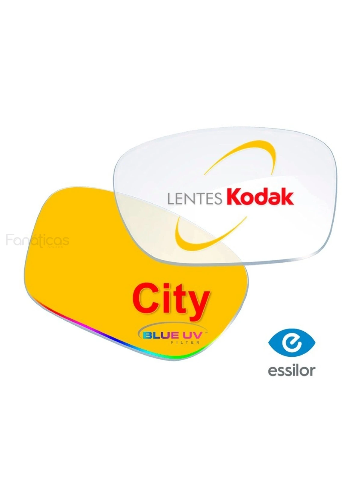 Par de Lentes Kodak City Blue 1.67