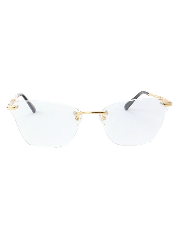 Armação de Óculos Gatinho Balgriff MT8038 Dourado e Preto