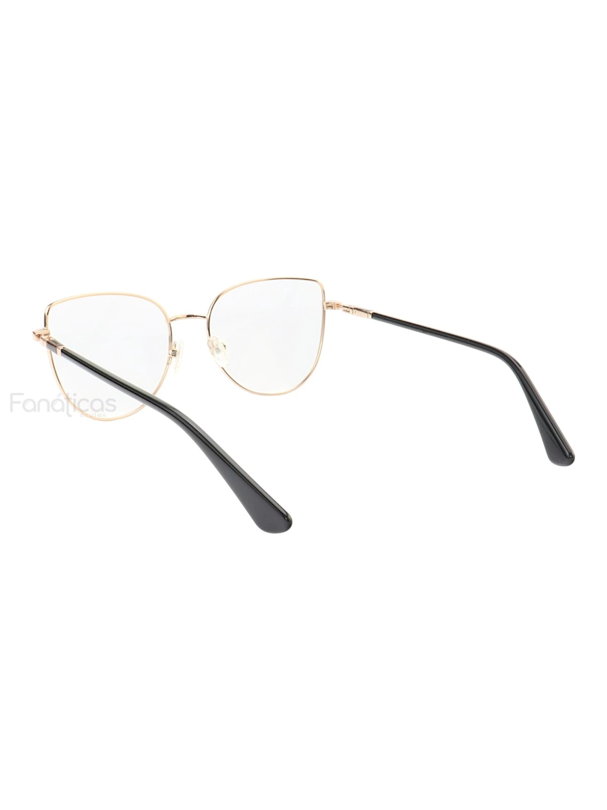 Armação de Óculos Gatinho MT8027 Dourado e Preto