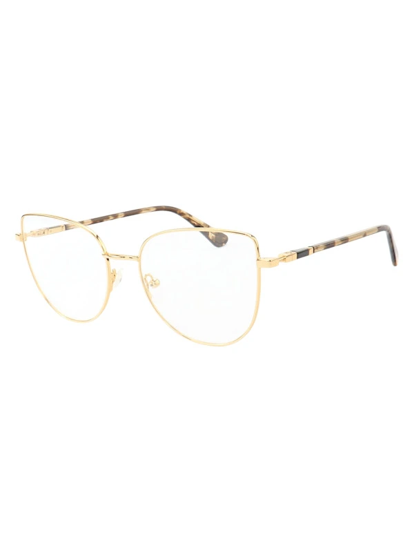 Armação de Óculos Gatinho MT8027 Dourado e Tartaruga Claro