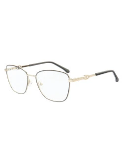 Armação de Óculos Gatinho MT8055 Prata Gold e Preto