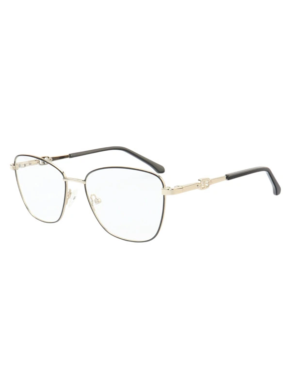 Armação de Óculos Gatinho MT8055 Prata Gold e Preto