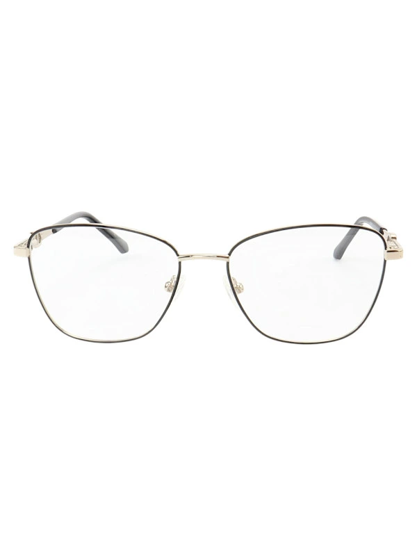 Armação de Óculos Gatinho MT8055 Prata Gold e Preto