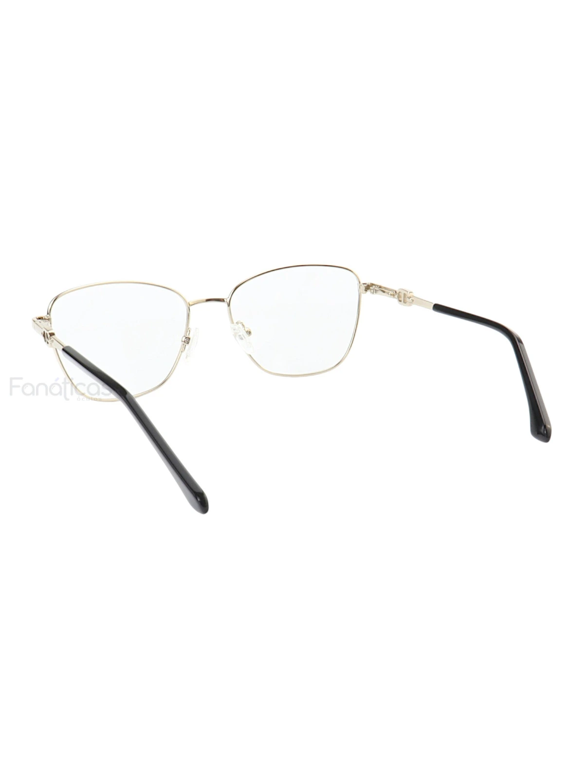 Armação de Óculos Gatinho MT8055 Prata Gold e Preto