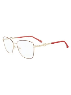 Armação de Óculos Gatinho MT8055 Prata Gold e Vermelho
