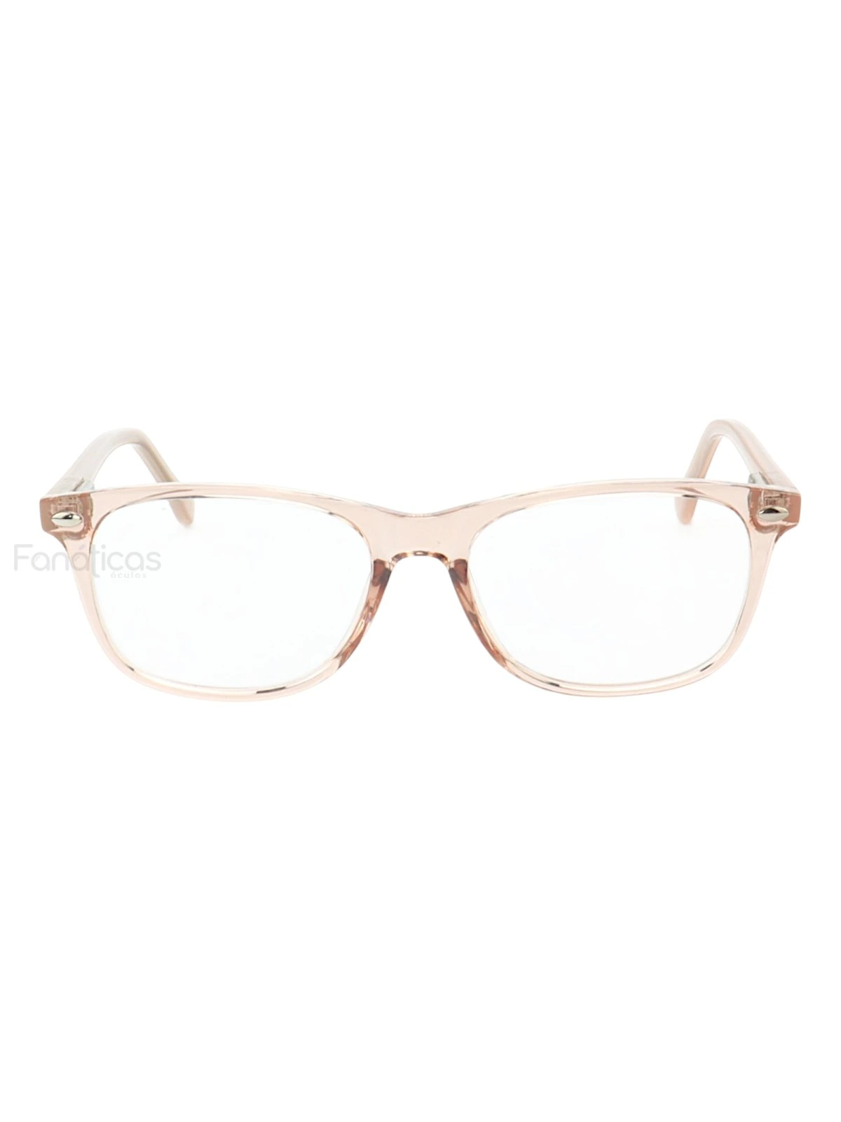 Armação de Óculos Infantil Quadrada MR9083 Creme Transparente