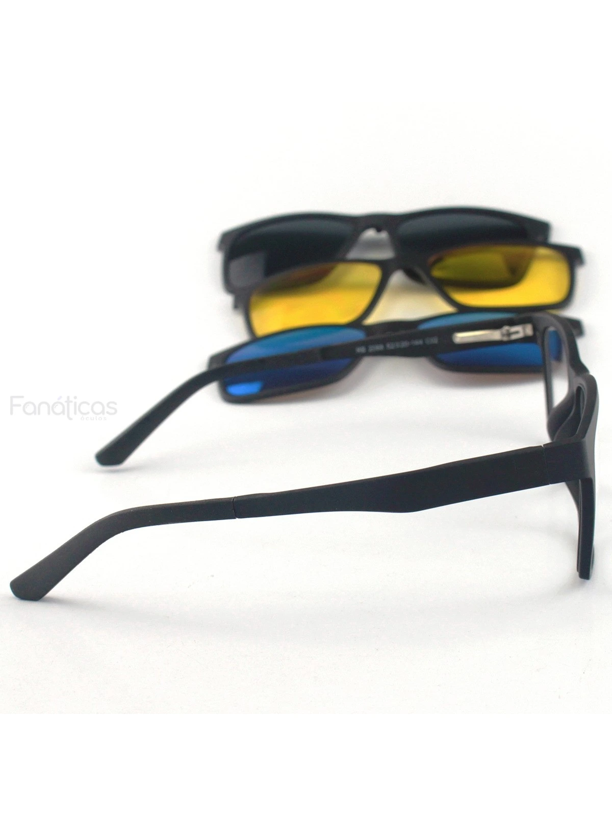 Armação de Óculos Clipon RB2126 3 Lentes Preto