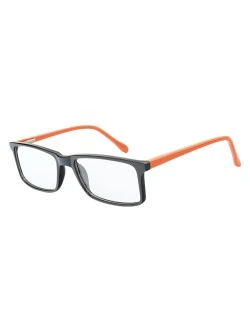 Armação de Óculos Infantil Retangular MR9080 Preto Laranja