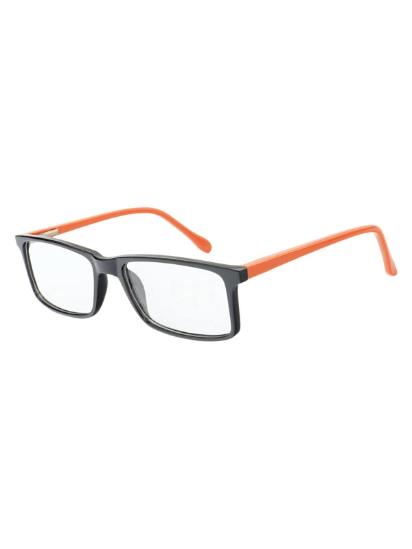 Armação de Óculos Infantil Retangular MR9080 Preto Laranja