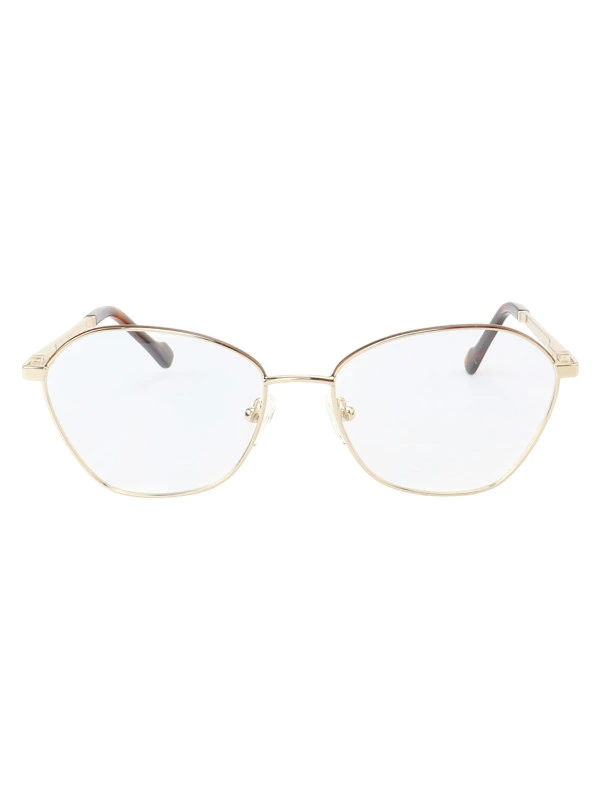 Armação de Óculos Oval MT8021 Dourado Marrom Tartaruga