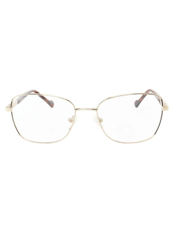 Armação de Óculos Oval MT8022 Dourado e Marrom