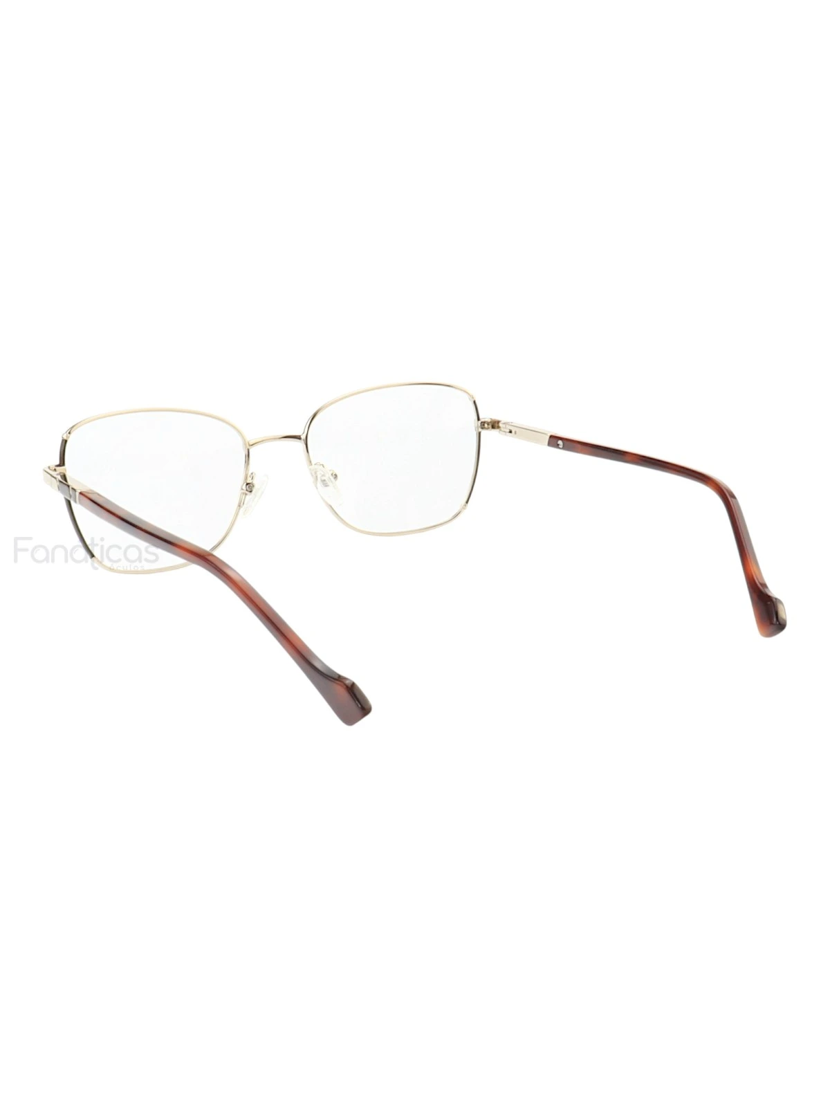 Armação de Óculos Oval MT8022 Dourado e Marrom