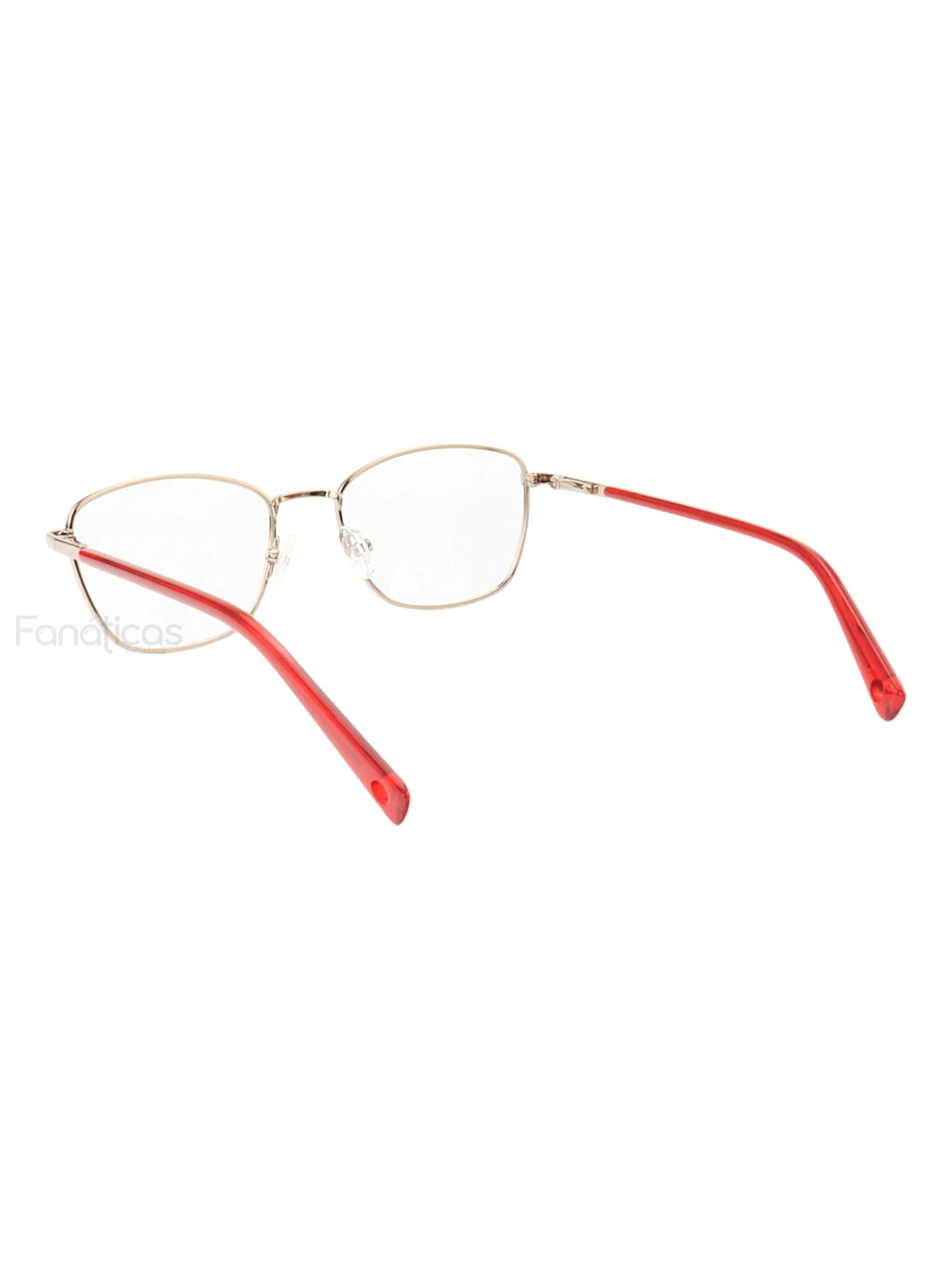Armação de Óculos Oval MT8050 Dourado e Vermelho