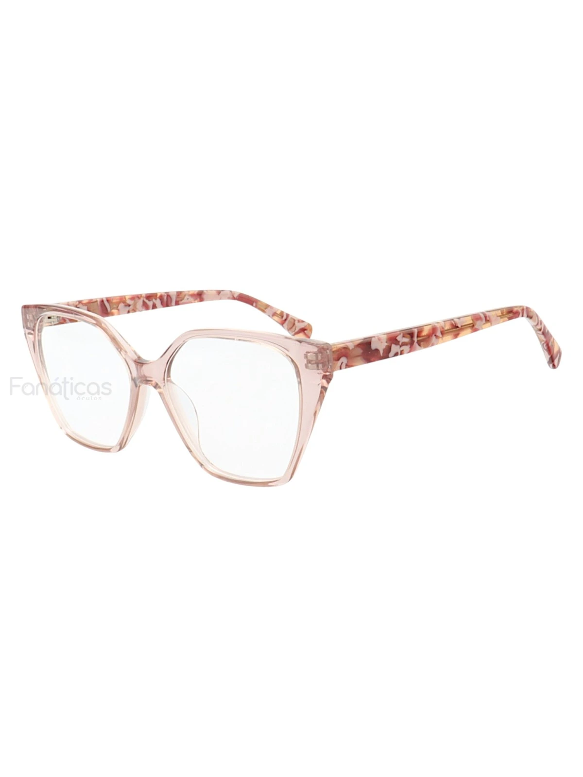 Armação de Óculos Quadrado MC3894 Rosa e Floral