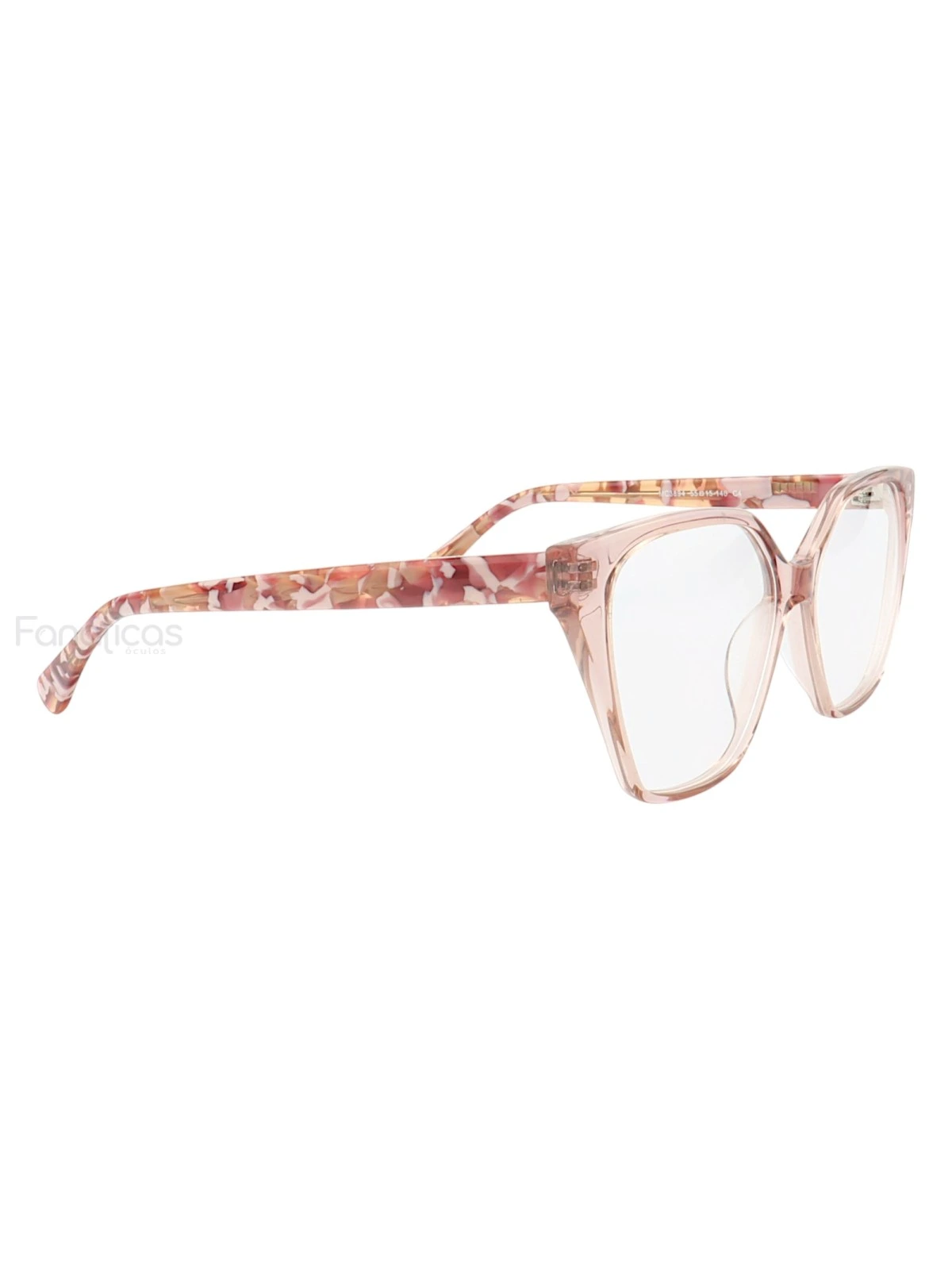 Armação de Óculos Quadrado MC3894 Rosa e Floral