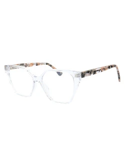 Armação de Óculos Quadrado MC3894 Transparente e Floral