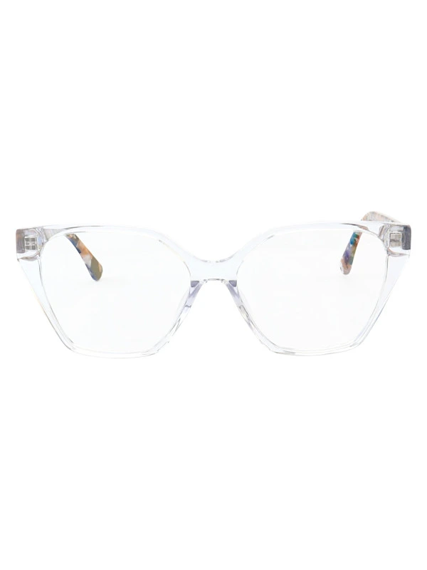 Armação de Óculos Quadrado MC3894 Transparente e Floral