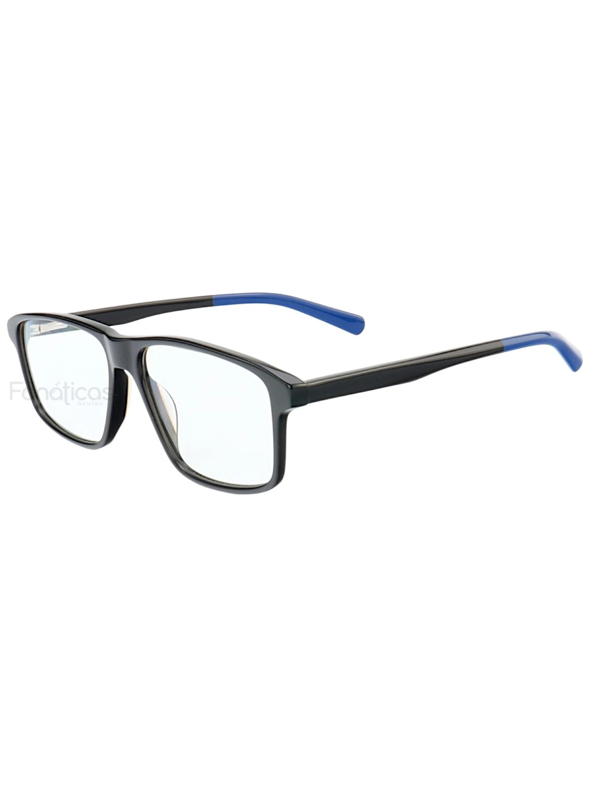 Armação de Óculos Quadrado MC3900 Preto e Azul