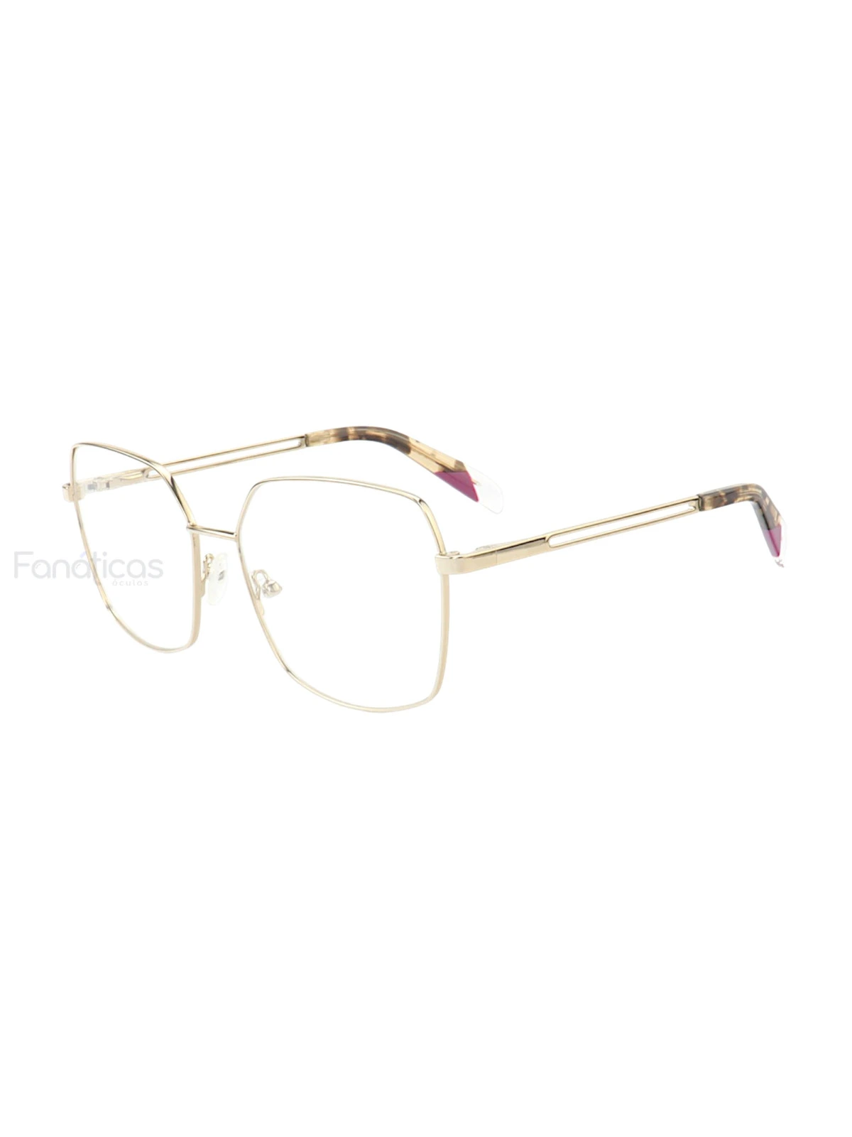 Armação de Óculos Quadrado MT6947 Dourado Colors