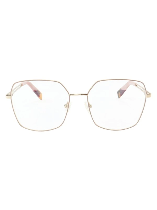 Armação de Óculos Quadrado MT6947 Dourado e Rosa