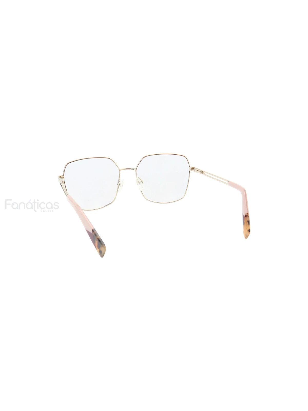 Armação de Óculos Quadrado MT6947 Dourado e Rosa
