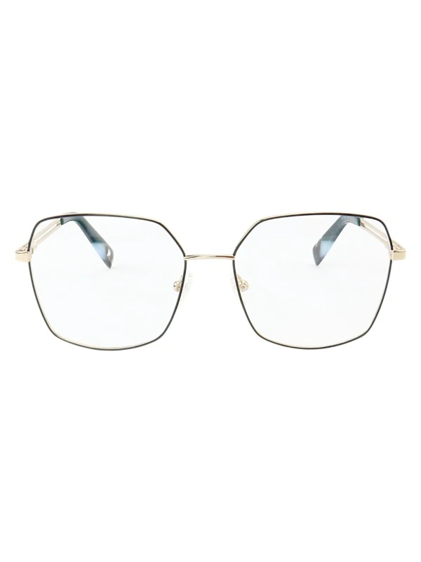 Armação de Óculos Quadrado MT6947 Dourado e Verde