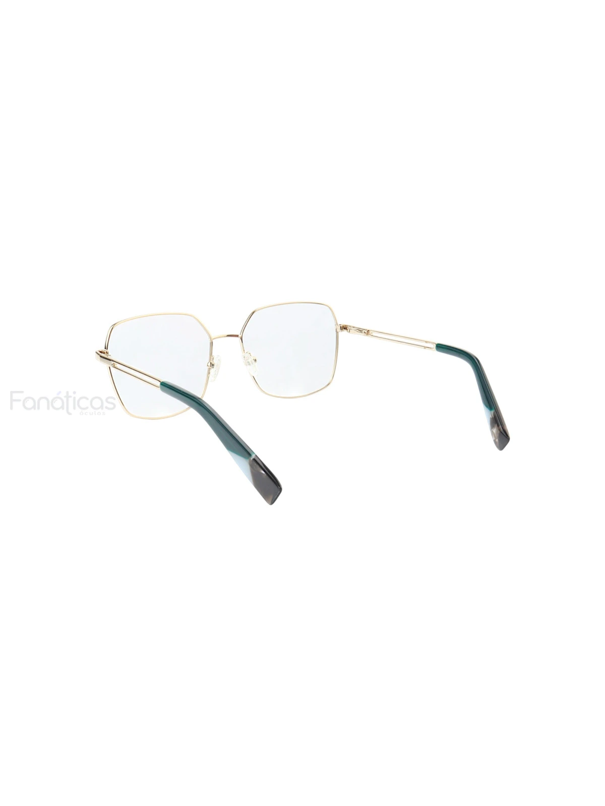 Armação de Óculos Quadrado MT6947 Dourado e Verde
