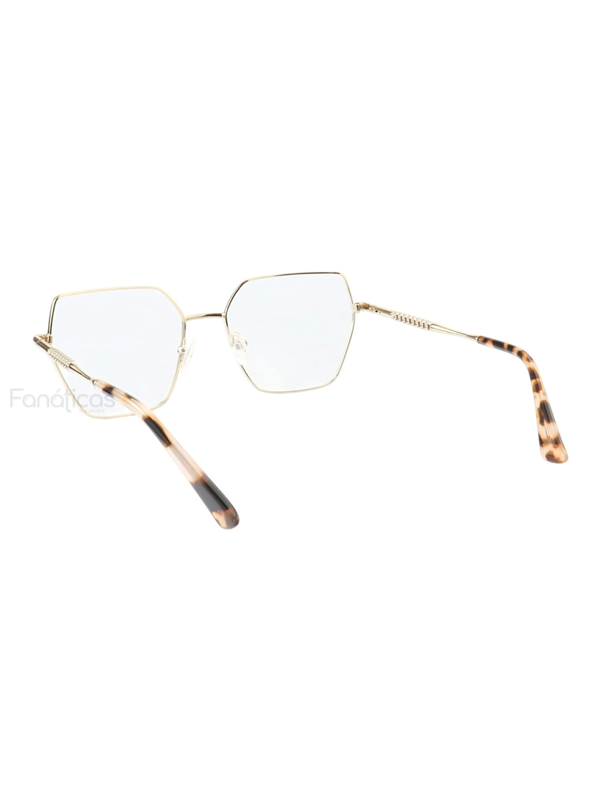 Armação de Óculos Quadrado MT6985 Dourado e Nude