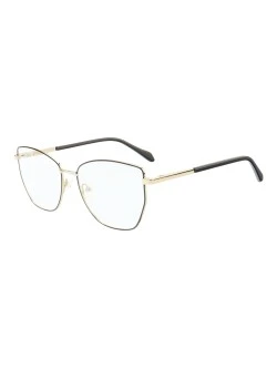 Armação de Óculos Quadrado MT8023 Preto e Dourado