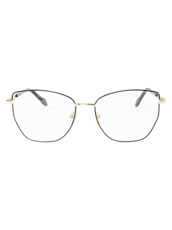 Armação de Óculos Quadrado MT8023 Preto e Dourado