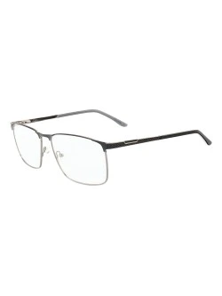 Armação de Óculos Quadrado MT8041 Preto e Prata