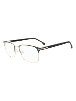 Armação de Óculos Quadrado MT8043 Preto e Prata Gold
