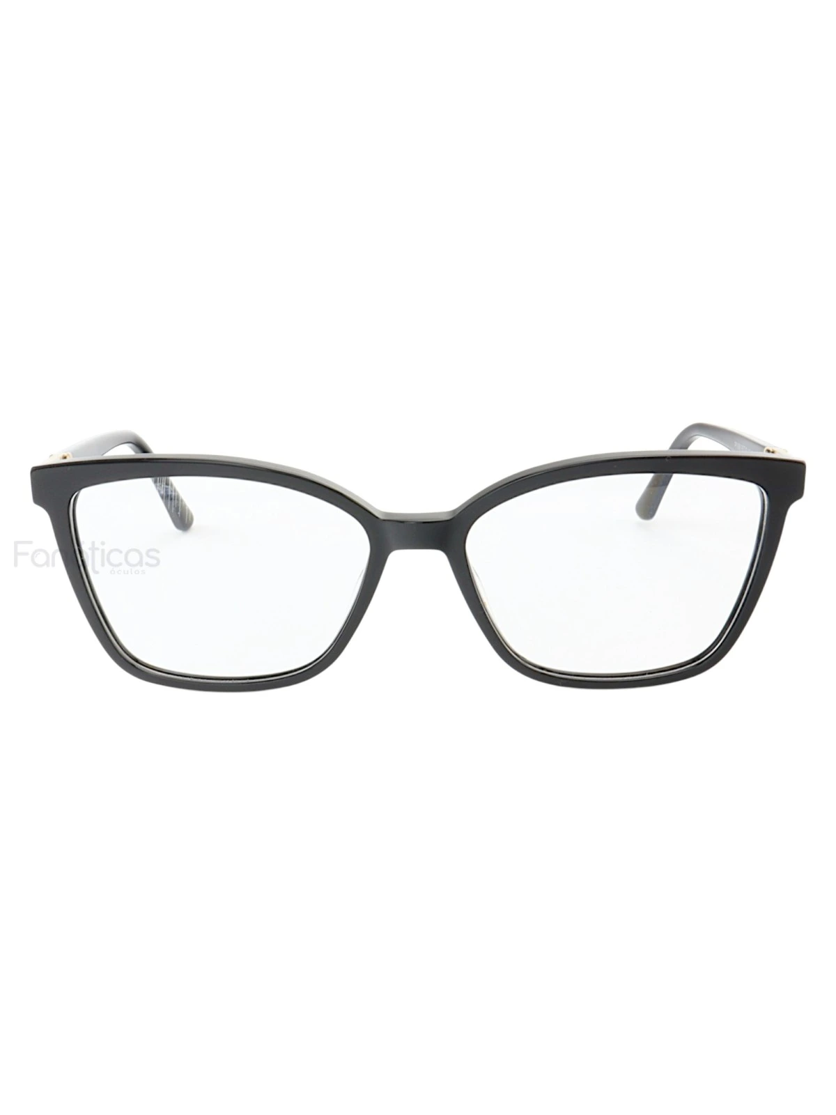 Armação de Óculos Quadrado PY545 Preto