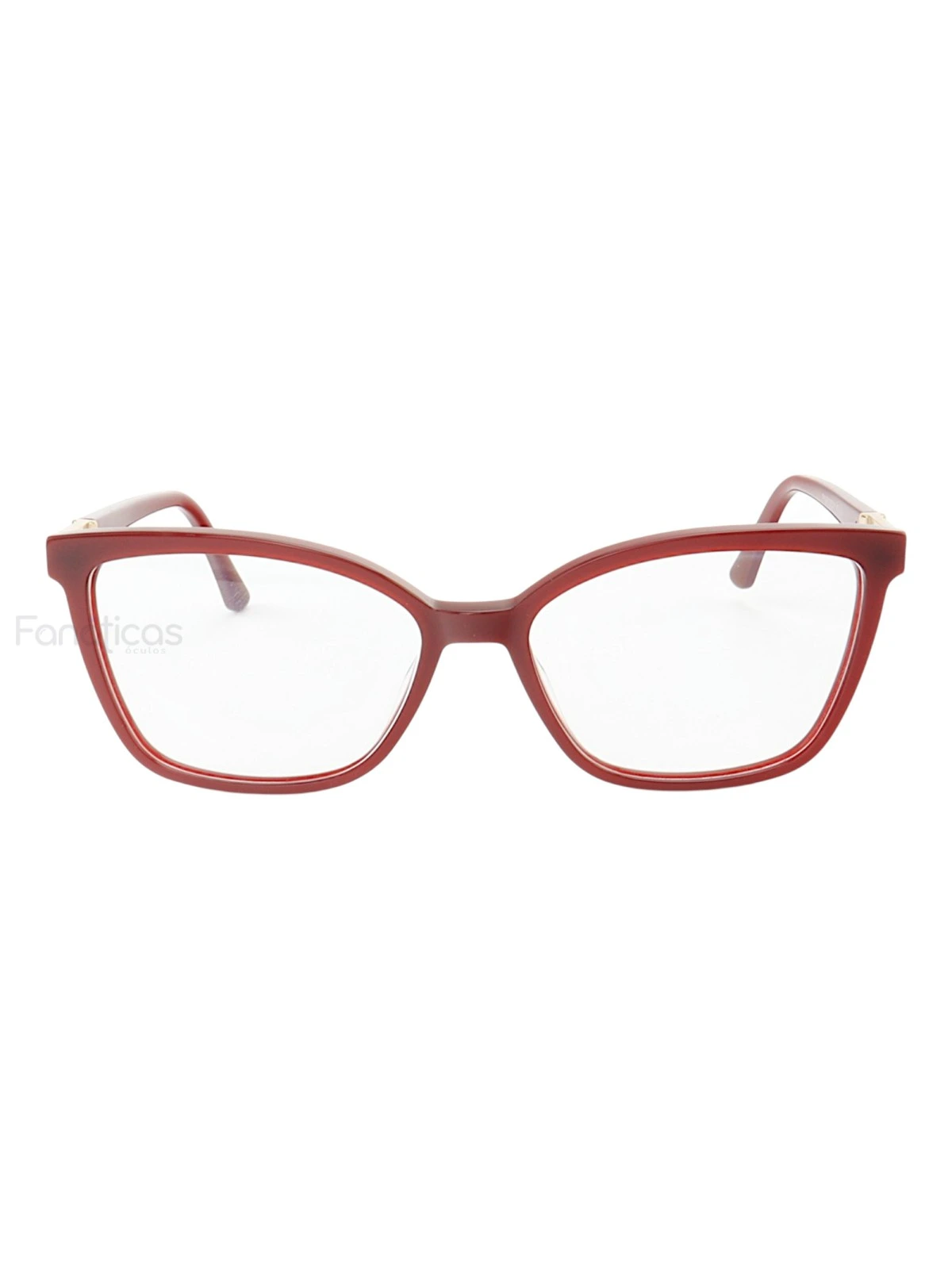 Armação de Óculos Quadrado PY545 Vermelho